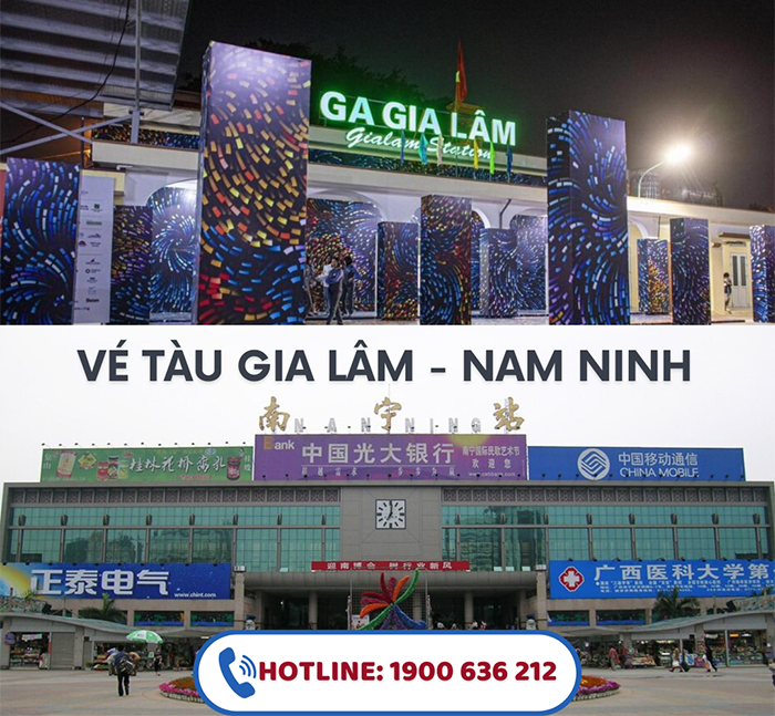 Vé tàu Gia Lâm Nam Ninh