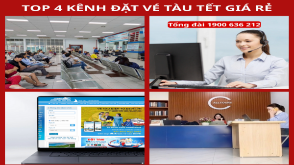Top 4 kênh đặt vé tàu Tết giá rẻ
