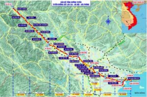 Vị trí Lào Cai - Hà Nội - Hải Phòng - Ga Hải Dương Nam
