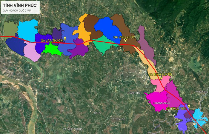Các ga thuộc tỉnh Vĩnh Phúc cũ