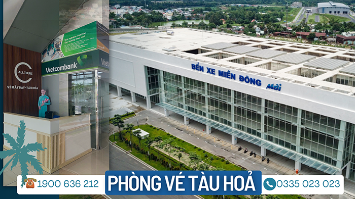 Phòng bán vé tàu tại Bến xe Miền Đông mới