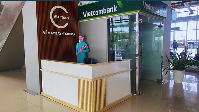 Khu vực đặt quầy vé tàu Alltours tại bến xe Miền Đông mới