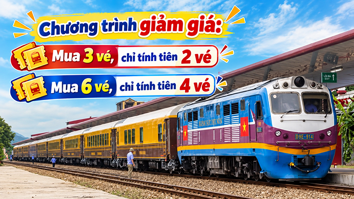 Chính sách giảm giá vé tàu HQ1